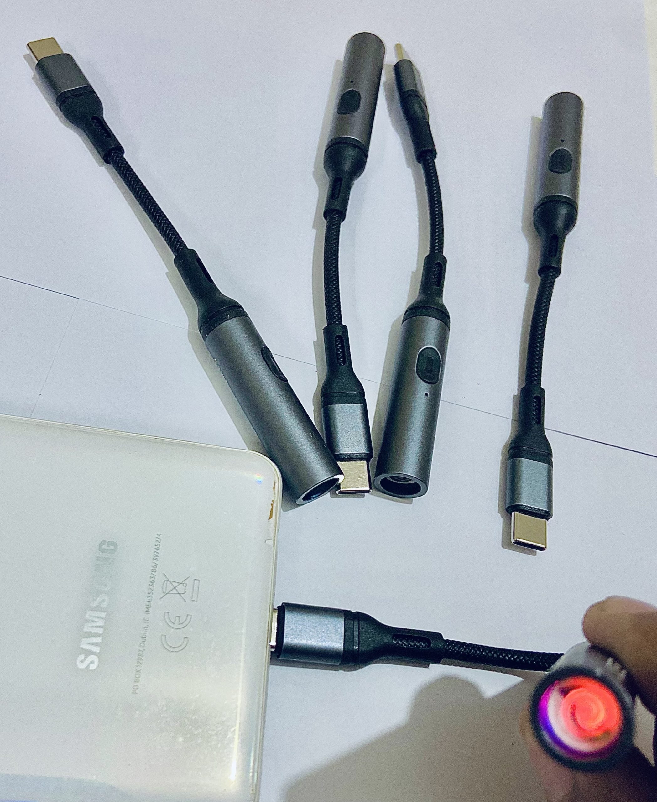 Pluggable Mobile Phone Cigarette Lighter TPYE-C Interface